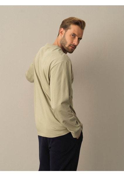 Erkek Yeşil Regular Fit Baskılı Tişört fırsatları