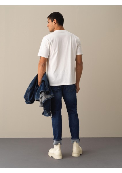 Erkek Beyaz Oversize Baskılı Tişört fırsatları