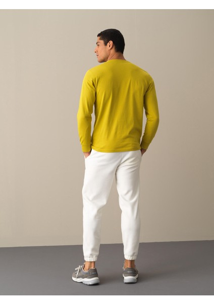 Erkek Sarı %100 Pamuk Baskılı Tişört indirimleri