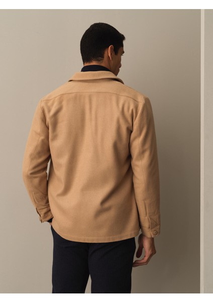 Erkek Bej Regular Fit Cepli Ceket fırsatları