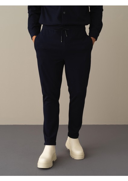 Erkek Lacivert Regular Fit Jogger Pantolon modelleri