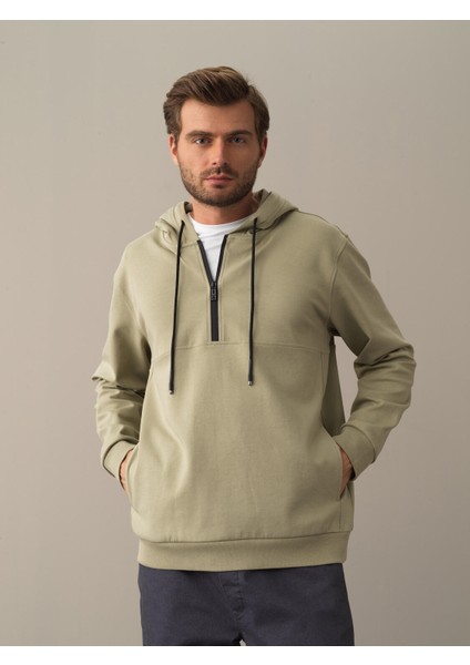 Erkek Yeşil Regular Fit Sweatshirt fiyatları