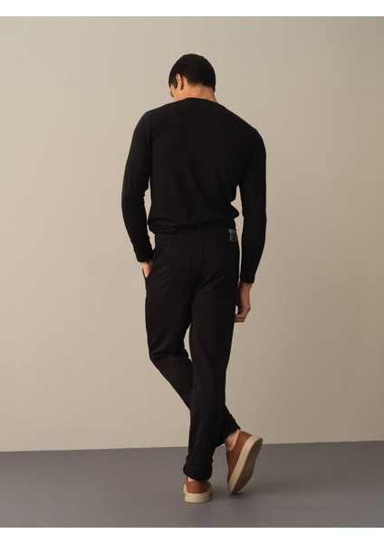 %100 Pamuk Beli Lastikli Regular Fit Jogger Pantolon indirimleri