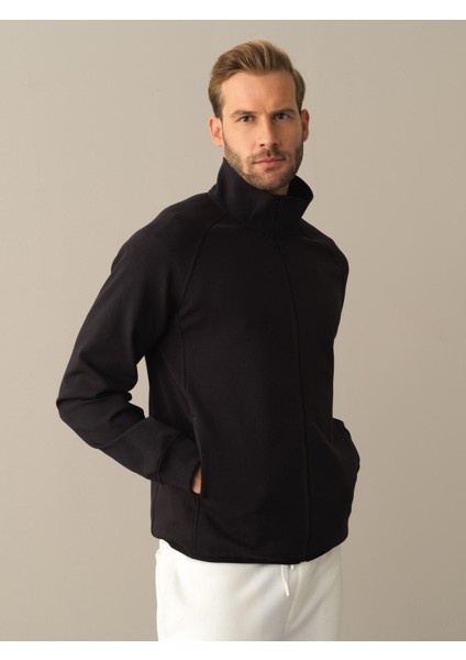 Erkek Siyah Regular Fit Sweatmont fiyatları