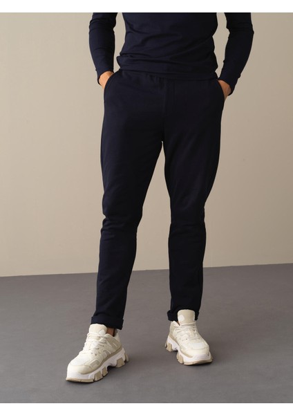 Erkek Lacivert Regular Fit Jogger Pantolon modelleri