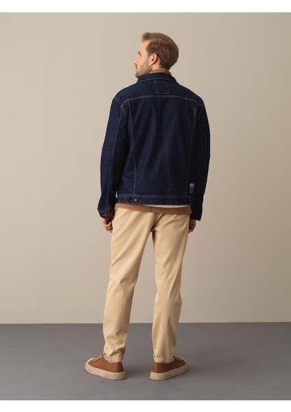 Erkek Lacivert Regular Fit Denim Ceket indirimleri