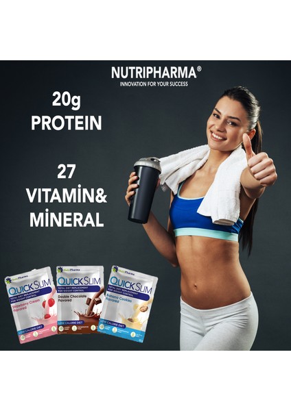 Quick Slim Shake 30 Öğün + Shaker modelleri