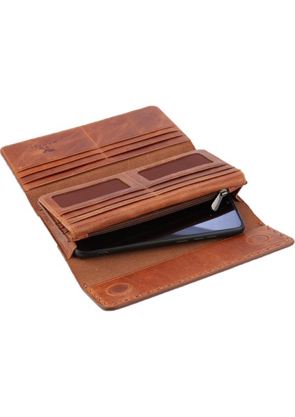 Karali Deri Deri Unisex Portföy Cüzdanı Crazy Taba BC406-03 fiyatları