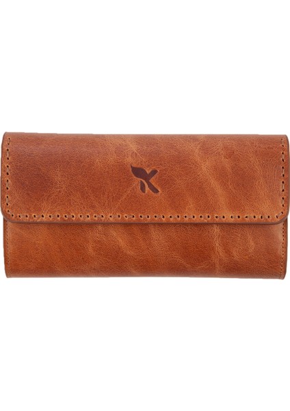 Karali Deri Deri Unisex Portföy Cüzdanı Crazy Taba BC406-03 modelleri