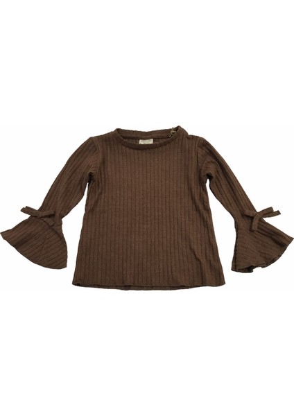 Divonette Body Kolları Fiyonklu Fitilli Kahverengi