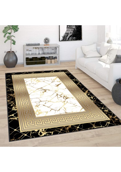 Dijital Baskı Yıkanabilir Kaymaz Taban Salon Halısı RVG0385