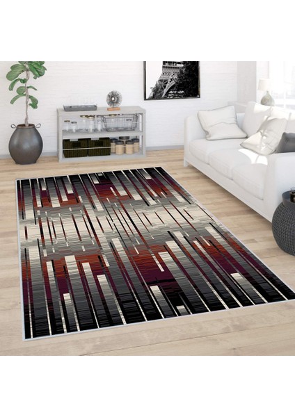 Dijital Baskı Yıkanabilir Kaymaz Taban Salon Halısı RVG0389