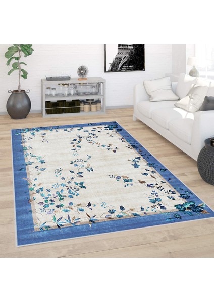Dijital Baskı Yıkanabilir Kaymaz Taban Salon Halısı RVG0392