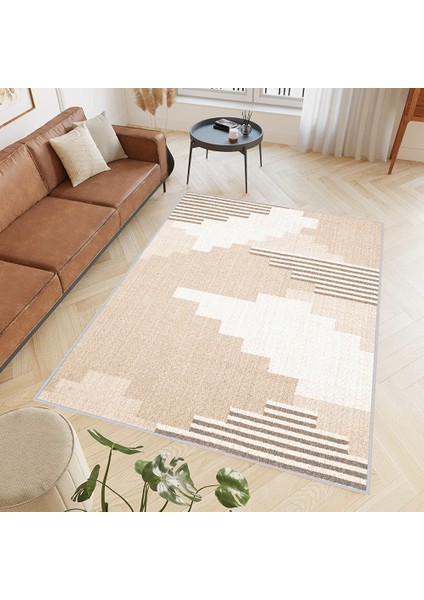 Dijital Baskı Yıkanabilir Kaymaz Taban Salon Halısı RVG0398