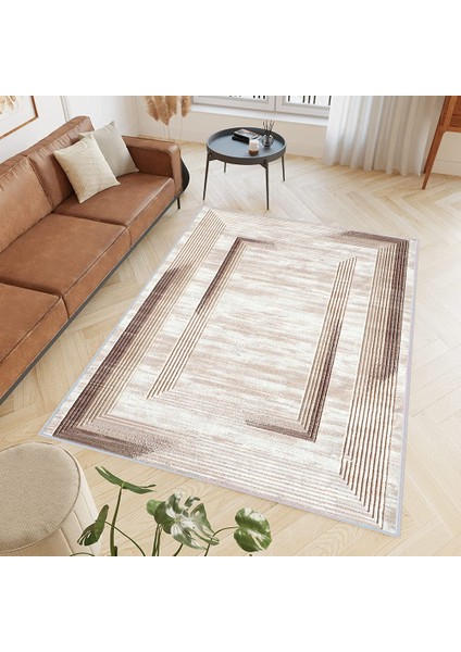 Dijital Baskı Yıkanabilir Kaymaz Taban Salon Halısı RVG0405