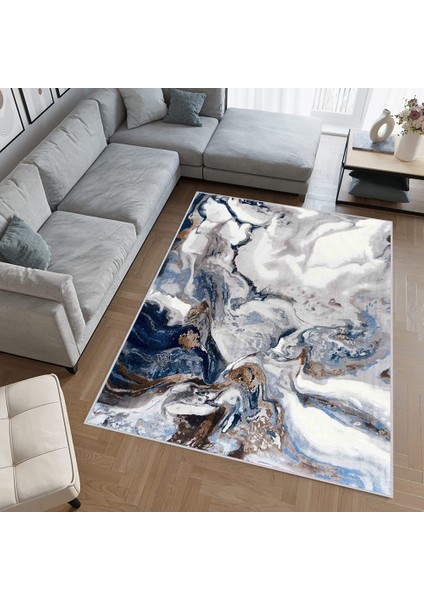 Dijital Baskı Yıkanabilir Kaymaz Taban Salon Halısı RVG0416