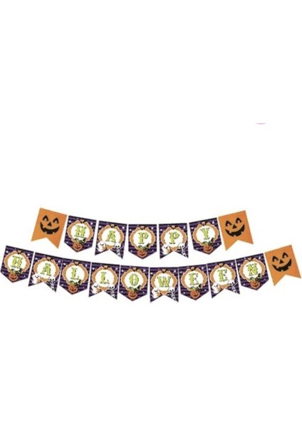 Zikzak Banner Happy Halloween (Cadılar Bayramı)