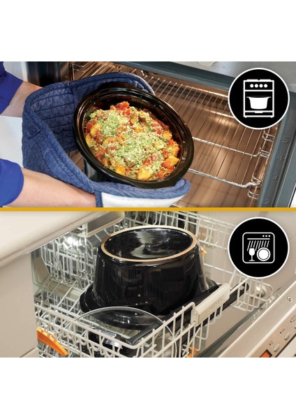 Crockpot Programlanabilir Elektrikli Yavaş Tencere | 3.5l (3-4 Kişi) | Sıcak Tutma Fonksiyon