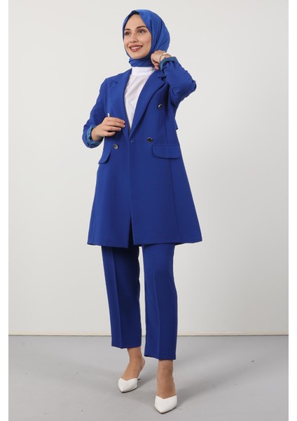 Blazer Ceket Takım Gece Mavi
