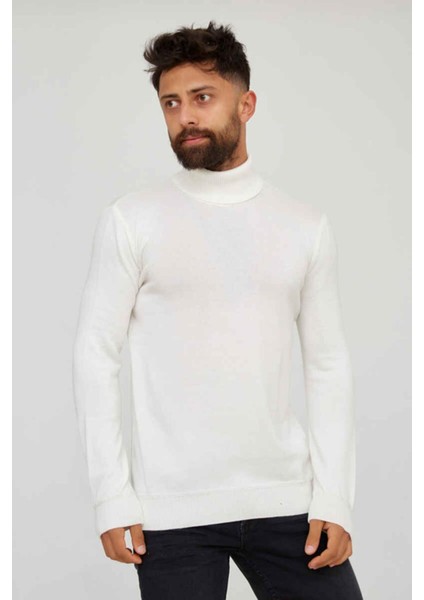 3604 Erkek Basic Tam Balıkçı Yaka Kazak fiyatları