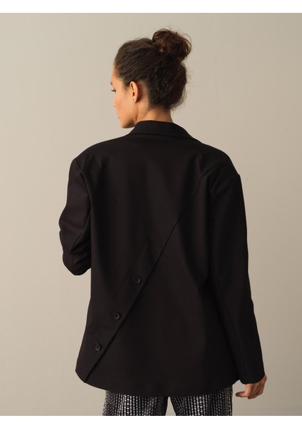 Kadın Siyah Pamuklu Oversize Blazer Ceket fırsatları