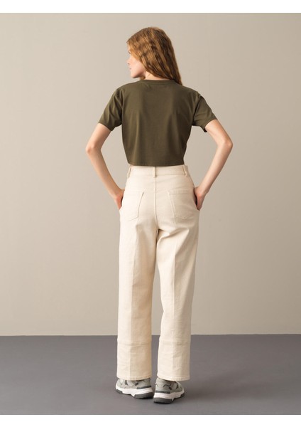 Bisiklet Yaka Regular Fit Modal Basic Crop fırsatları