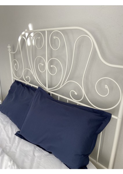 Lacivert Pamuklu Yastık Kılıfı