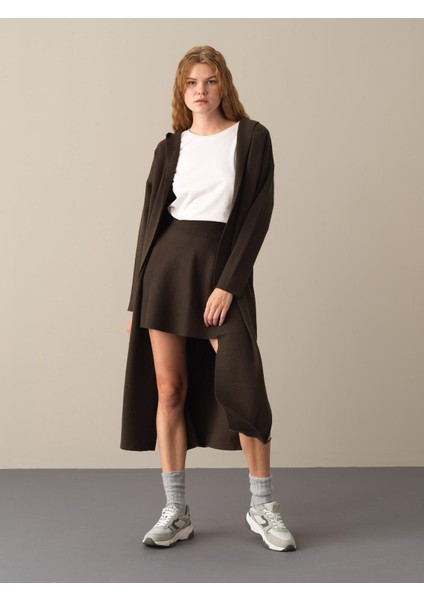 Kapüşonlu Regular Fit Uzun Hırka fiyatları