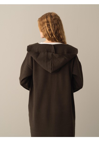 Kapüşonlu Regular Fit Uzun Hırka fırsatları