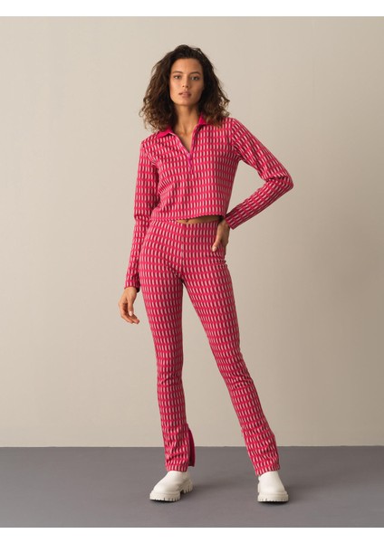 Kadın Fuşya Regular Fit Uzun Kollu Tişört fiyatları