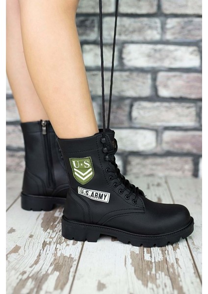 1385 Unisex Anatomik Tabanlı Spor Bot - NKT01385-SIYAH-39