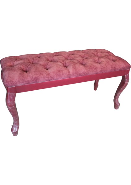 Pembe Düğmeli Puf