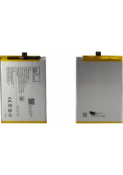 Vivo Y20 Uyumlu NT-93142 4900 Mah Batarya