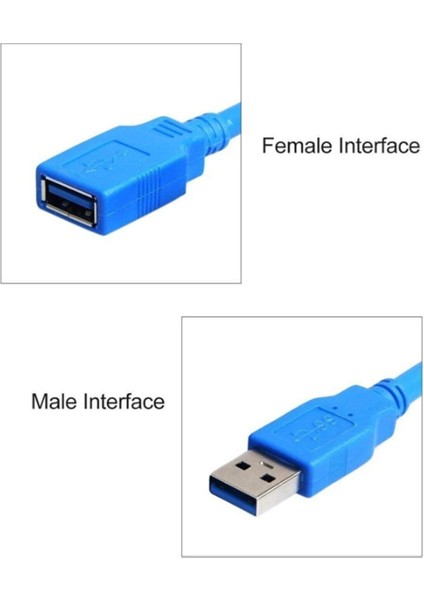 10 Metre USB 3.0 Extansion Dişi Erkek Uzatma Kablosu