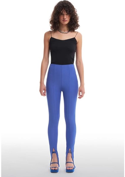 Koyu Mavi Yırtmaçlı Pantolon fiyatları