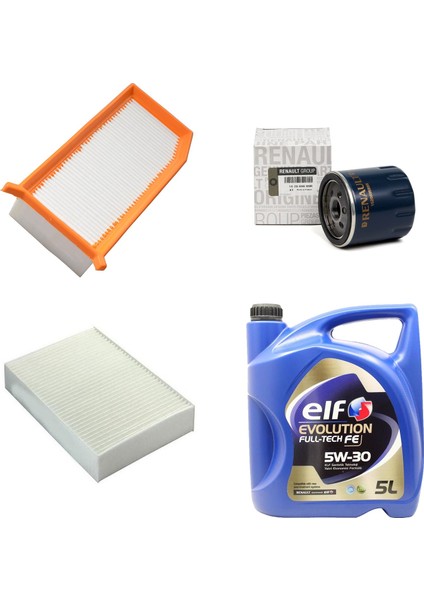 Dacıa Sandero 1.5 Dci Filtre Bakım Seti (2013-2018)