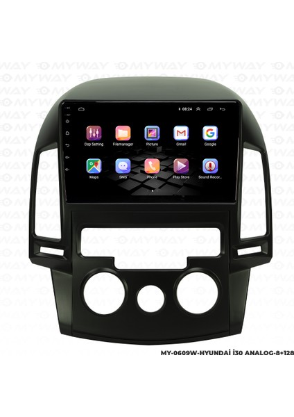 Hyundai I30 Android Carplay Multimedya Navigasyon Ekran Teyp 8GB+128GB indirimleri