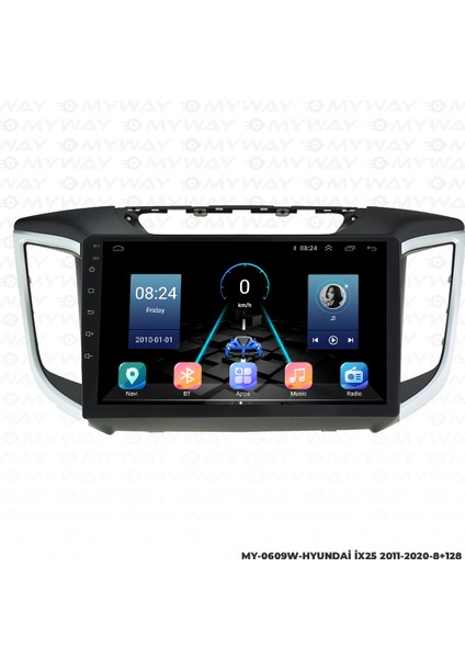 Hyundai IX25 Android Carplay Multimedya Navigasyon Ekran Teyp 8GB+128GB modelleri