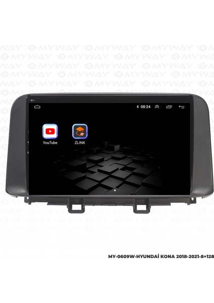 Hyundai Kona Android Carplay Multimedya Navigasyon Ekran Teyp 8GB+128GB