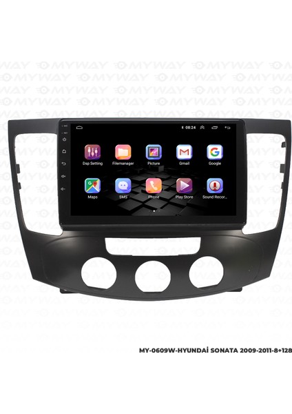 Hyundai Sonata Android Carplay Multimedya Navigasyon Ekran Teyp 8GB+128GB modelleri