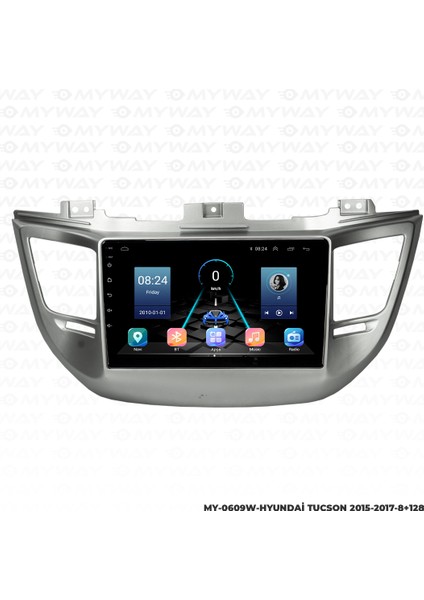 Hyundai Tucson Android Carplay Multimedya Navigasyon Ekran Teyp 8GB+128GB