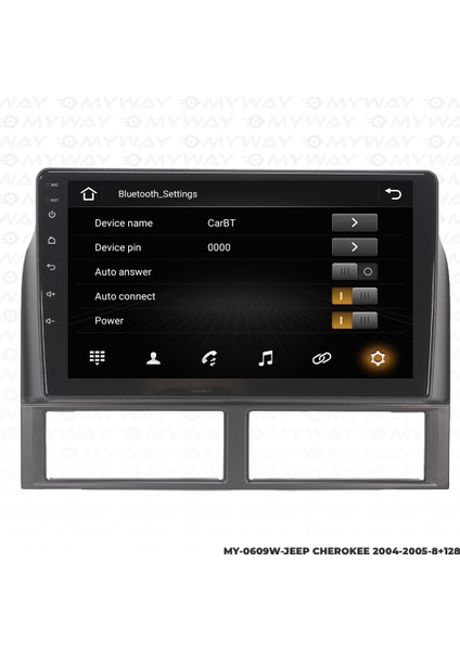 Jeep Chorekee Android Carplay Multimedya Navigasyon Ekran Teyp 8GB+128GB