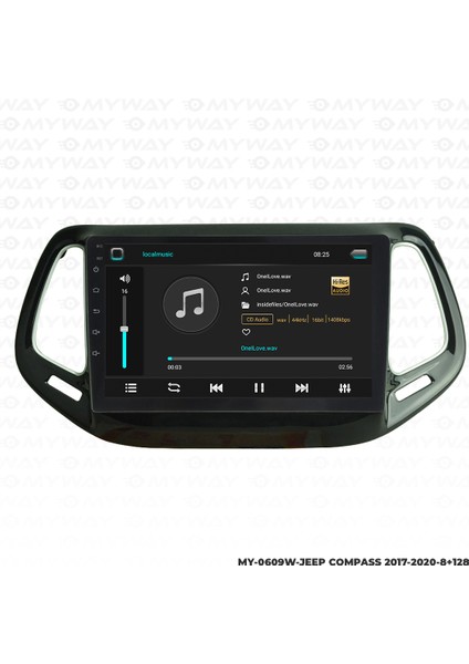 Jeep Compass Android Carplay Multimedya Navigasyon Ekran Teyp 8GB+128GB