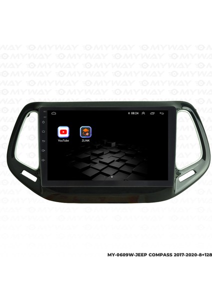 Jeep Compass Android Carplay Multimedya Navigasyon Ekran Teyp 8GB+128GB