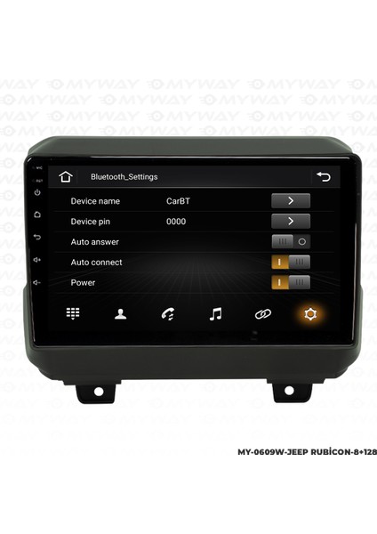 Jeep Rubıcon Android Carplay Multimedya Navigasyon Ekran Teyp 8GB+128GB fiyatları