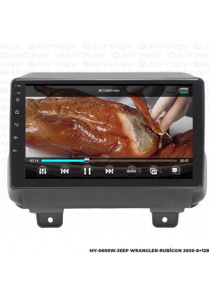 Jeep Wrangler Android Carplay Multimedya Navigasyon Ekran Teyp 8GB+128GB modelleri