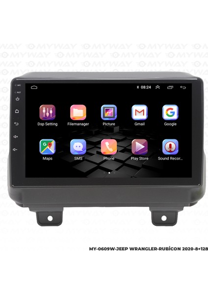 Jeep Wrangler Android Carplay Multimedya Navigasyon Ekran Teyp 8GB+128GB fırsatları