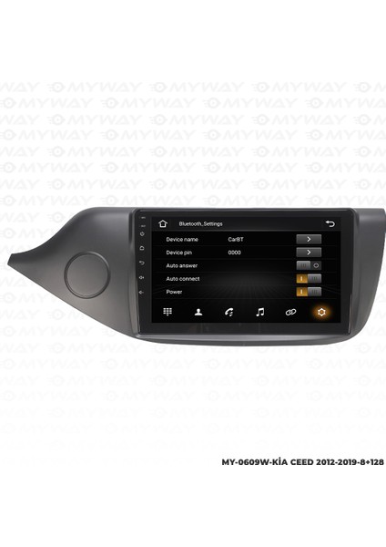 Kia Ceed Android Carplay Multimedya Navigasyon Ekran Teyp 8GB+128GB modelleri
