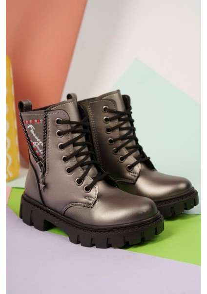 V Fermuarlı Platin Çocuk Postal Bot modelleri