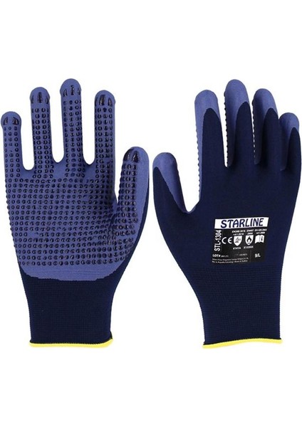 STL-1304 Köpük Nitril Puanlı Eldiven No:9